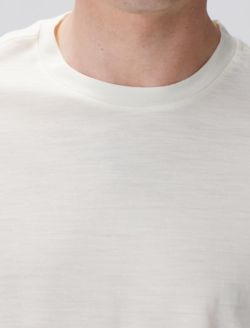 Network Erkek Limited Kırık Beyaz Yün T-shirt Network Erkek Limited Kırık Beyaz Yün T-shirt