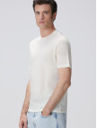 Network Erkek Limited Kırık Beyaz Yün T-shirt Network Erkek Limited Kırık Beyaz Yün T-shirt