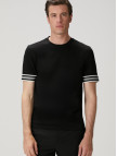 Network Erkek Siyah Kolu Detaylı T-shirt Network Erkek Siyah Kolu Detaylı T-shirt