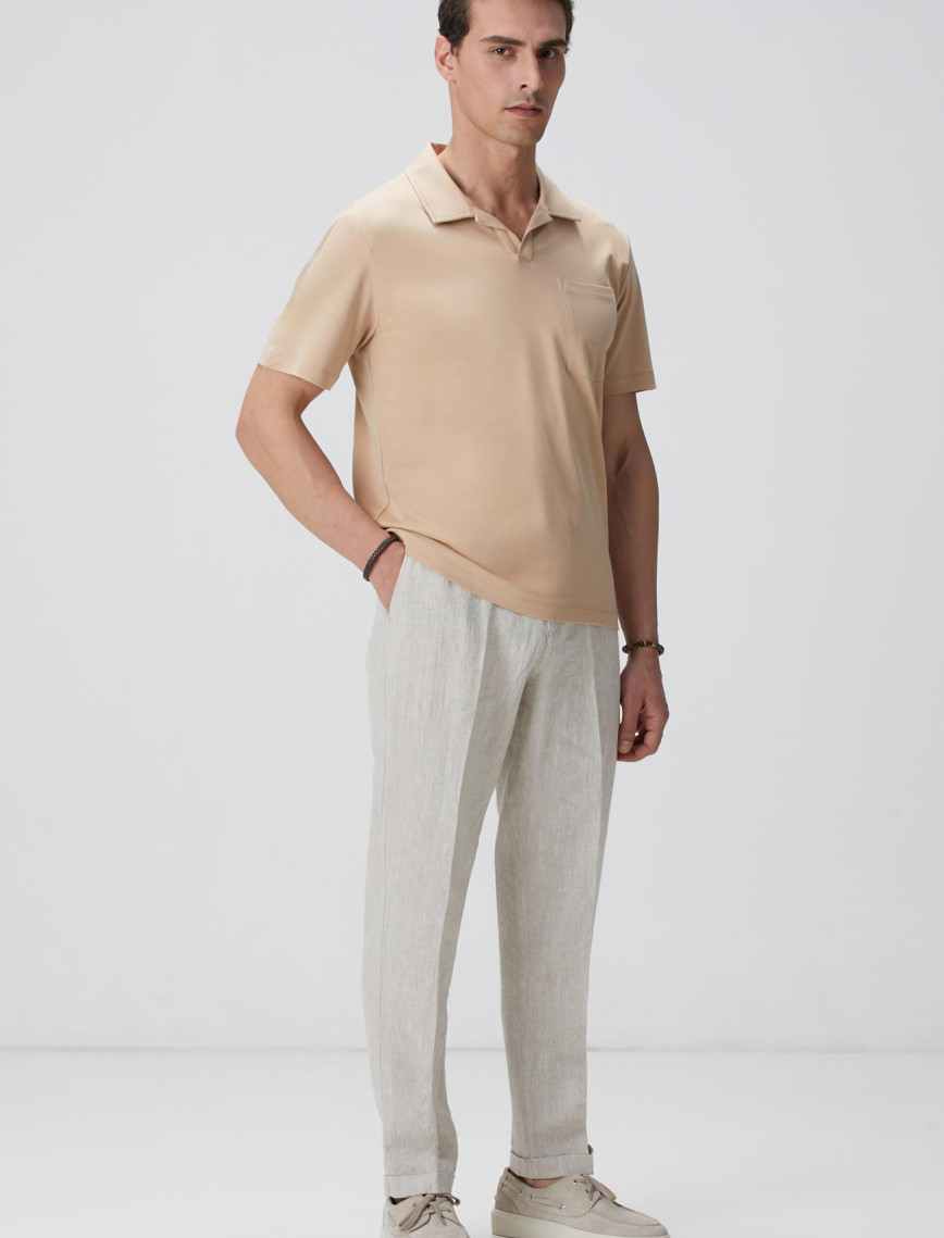 Network Erkek Açık Camel T-shirt Network Erkek Açık Camel T-shirt