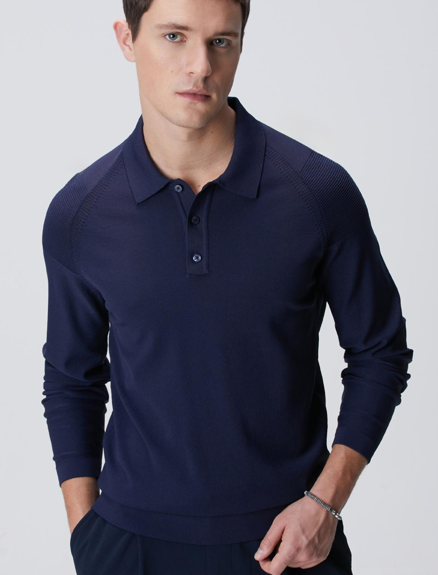 Network Erkek Lacivert Triko