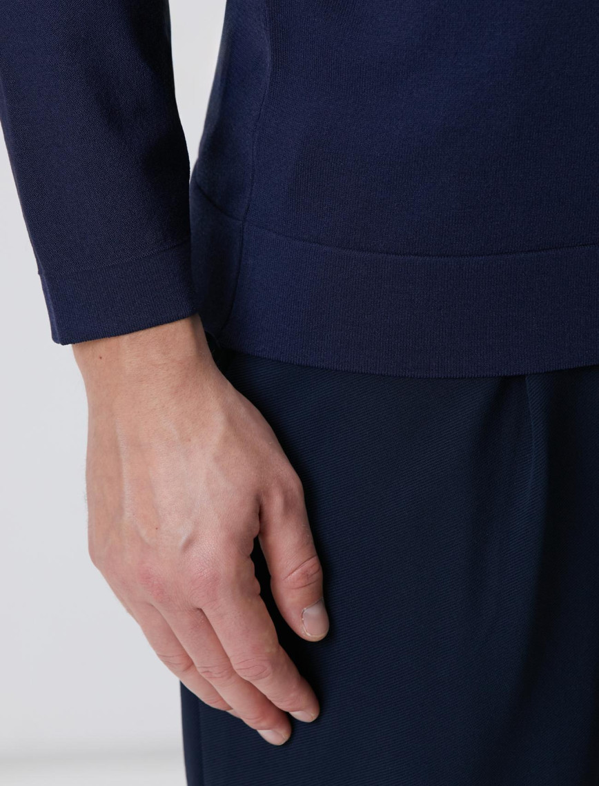 Network Erkek Lacivert Triko