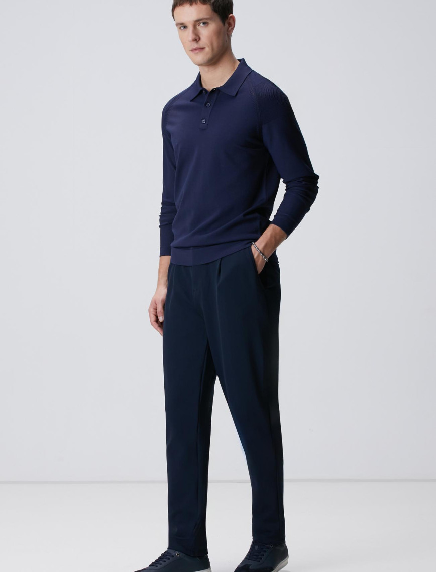 Network Erkek Lacivert Triko