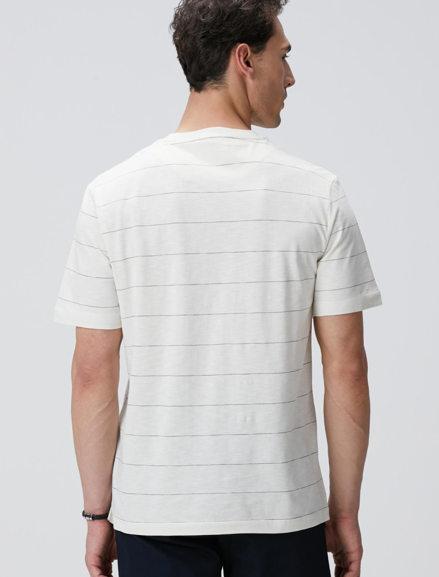 Network Erkek Kırık Beyaz T-shirt Network Erkek Kırık Beyaz T-shirt