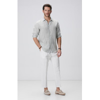 Network Erkek Kırık Beyaz Keten Karışımlı Pantolon Network Erkek Kırık Beyaz Keten Karışımlı Pantolon