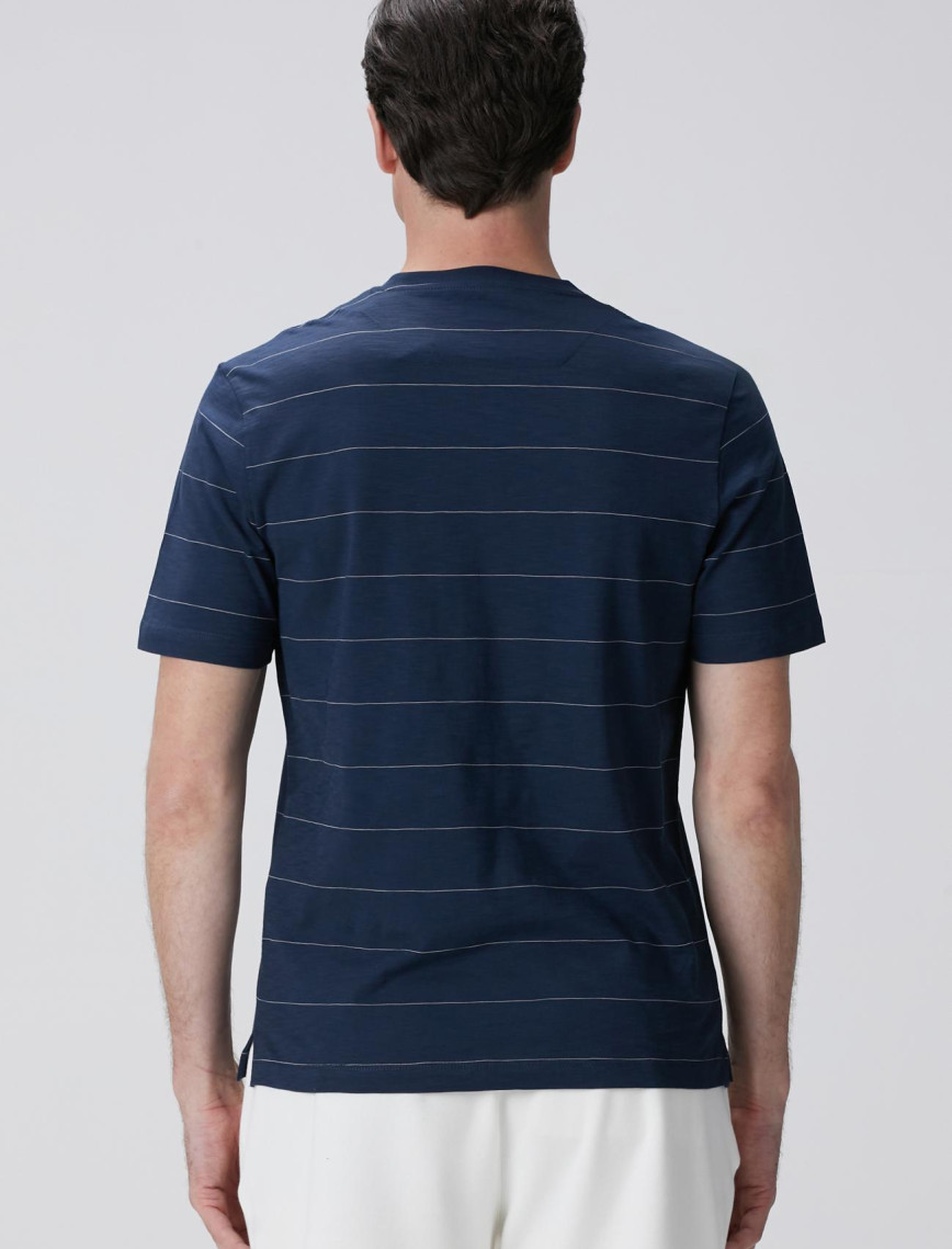 Network Erkek Lacivert Kırık Beyaz T-shirt Network Erkek Lacivert Kırık Beyaz T-shirt