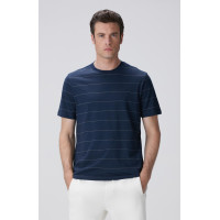 Network Erkek Lacivert Kırık Beyaz T-shirt Network Erkek Lacivert Kırık Beyaz T-shirt