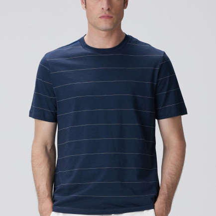 Network Erkek Lacivert Kırık Beyaz T-shirt Network Erkek Lacivert Kırık Beyaz T-shirt