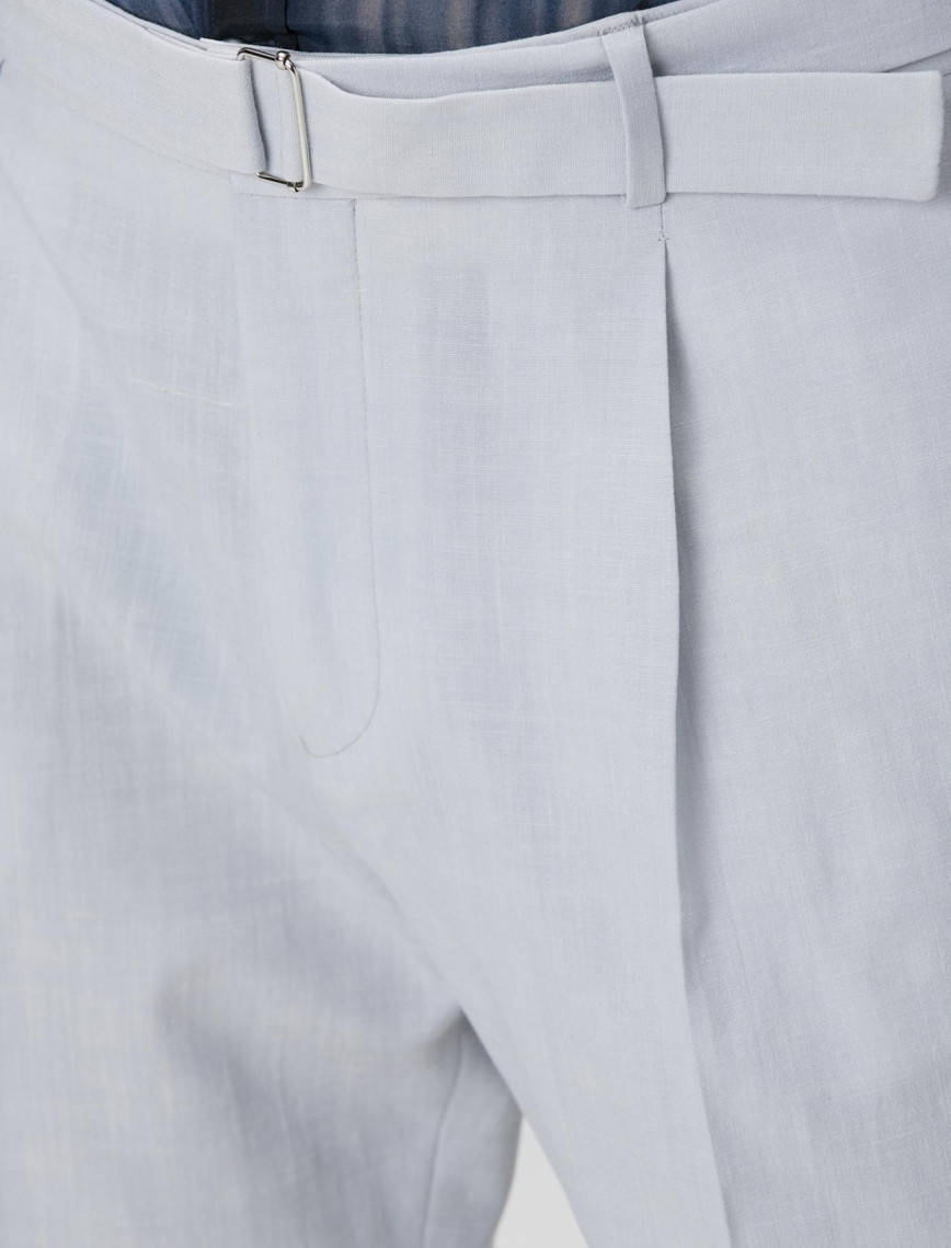 Network Erkek Gri Keten Karışımlı Pantolon Network Erkek Gri Keten Karışımlı Pantolon