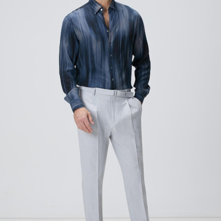 Network Erkek Gri Keten Karışımlı Pantolon Network Erkek Gri Keten Karışımlı Pantolon