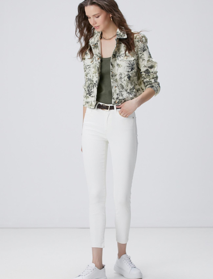 Network Kadın Beyaz Denim Pantolon Network Kadın Beyaz Denim Pantolon