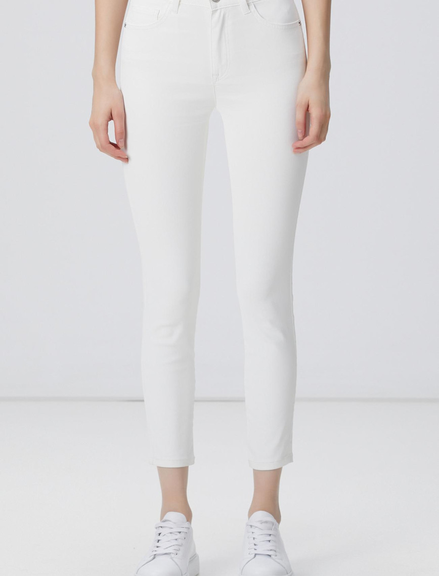 Network Kadın Beyaz Denim Pantolon Network Kadın Beyaz Denim Pantolon