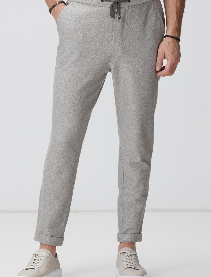 Network Erkek Bej Armürlü Örme Pantolon Network Erkek Bej Armürlü Örme Pantolon