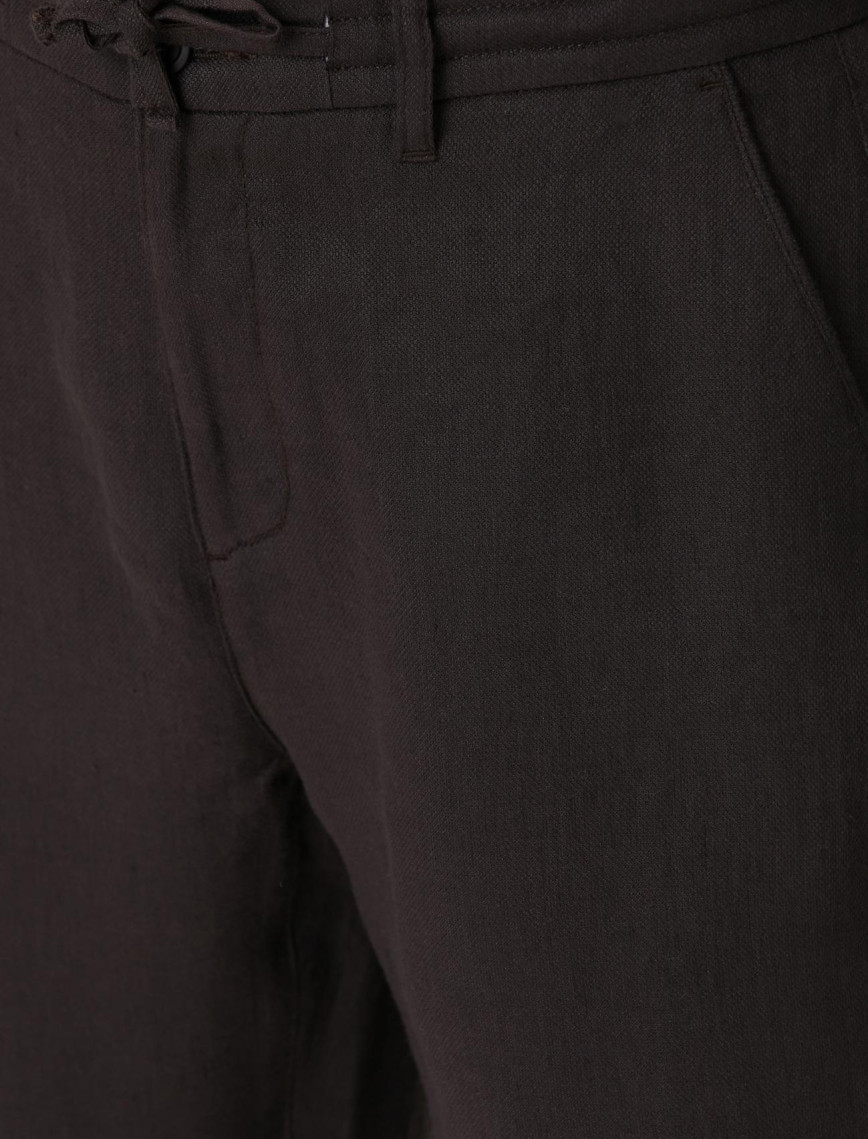 Network Erkek Kahverengi Keten Pantolon Network Erkek Kahverengi Keten Pantolon