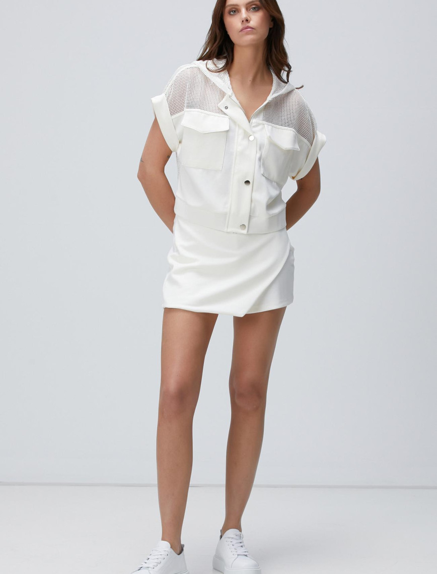 Network Kadın Kırık Beyaz Sweatshirt