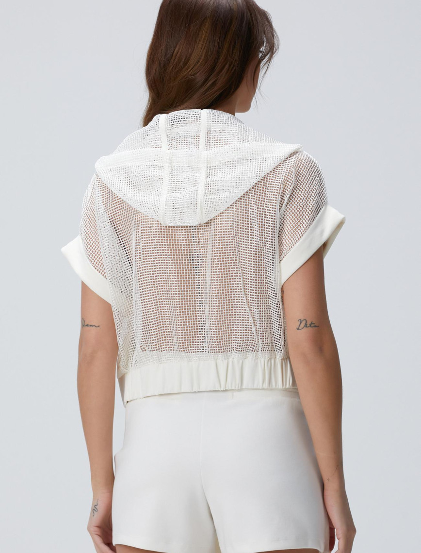 Network Kadın Kırık Beyaz Sweatshirt