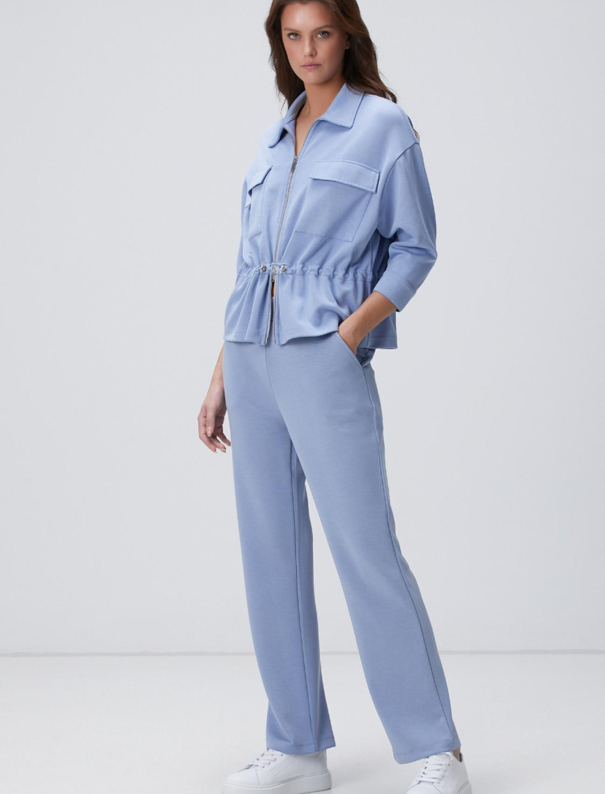 Network Kadın Açık Mavi Modal Karışımlı Ceket Network Kadın Açık Mavi Modal Karışımlı Ceket