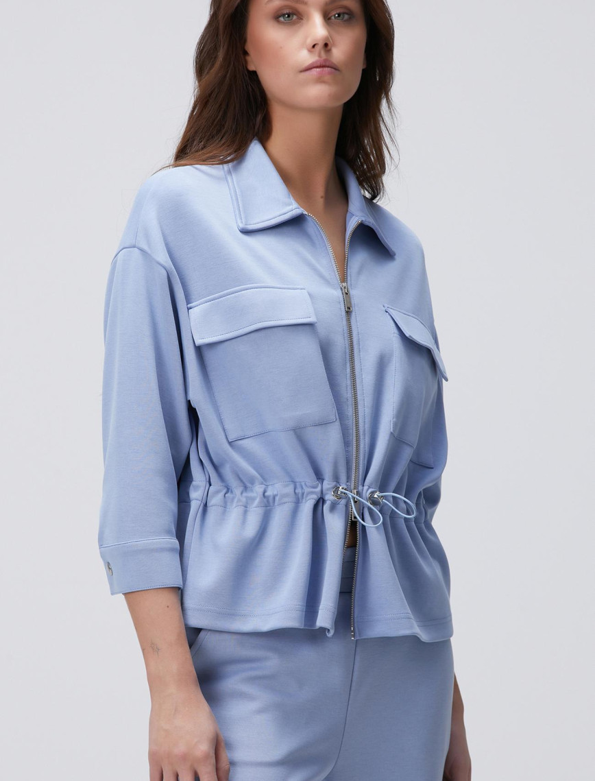 Network Kadın Açık Mavi Modal Karışımlı Ceket Network Kadın Açık Mavi Modal Karışımlı Ceket