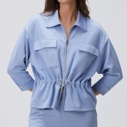 Network Kadın Açık Mavi Modal Karışımlı Ceket Network Kadın Açık Mavi Modal Karışımlı Ceket