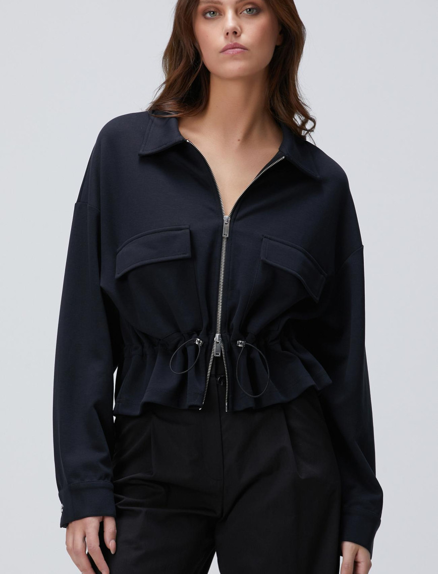 Network Kadın Siyah Modal Karışımlı Ceket Network Kadın Siyah Modal Karışımlı Ceket