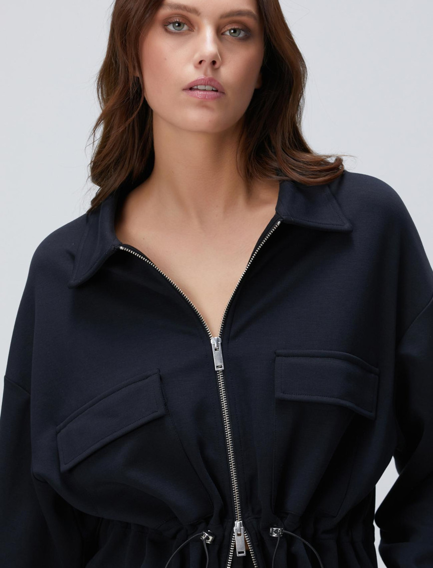 Network Kadın Siyah Modal Karışımlı Ceket Network Kadın Siyah Modal Karışımlı Ceket