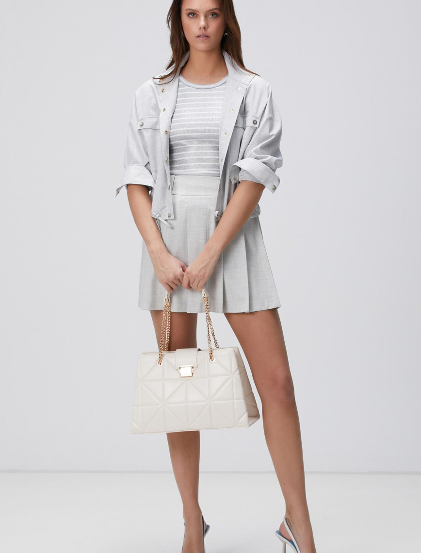 Network Kadın Gri Çizgili Atlet Network Kadın Gri Çizgili Atlet