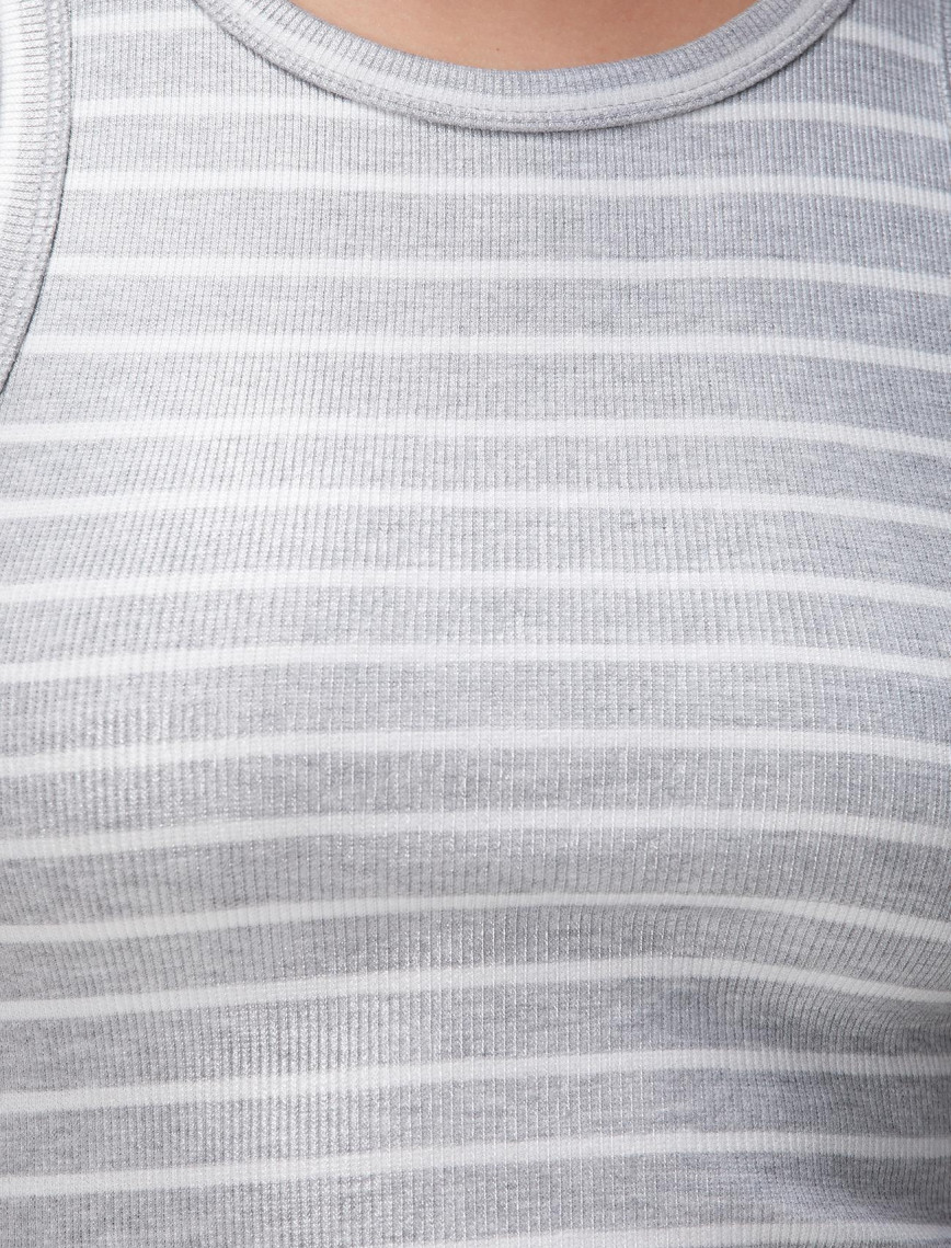 Network Kadın Gri Çizgili Atlet Network Kadın Gri Çizgili Atlet