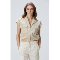 Network Kadın N-Tech Bej Gömlek Network Kadın N-Tech Bej Gömlek