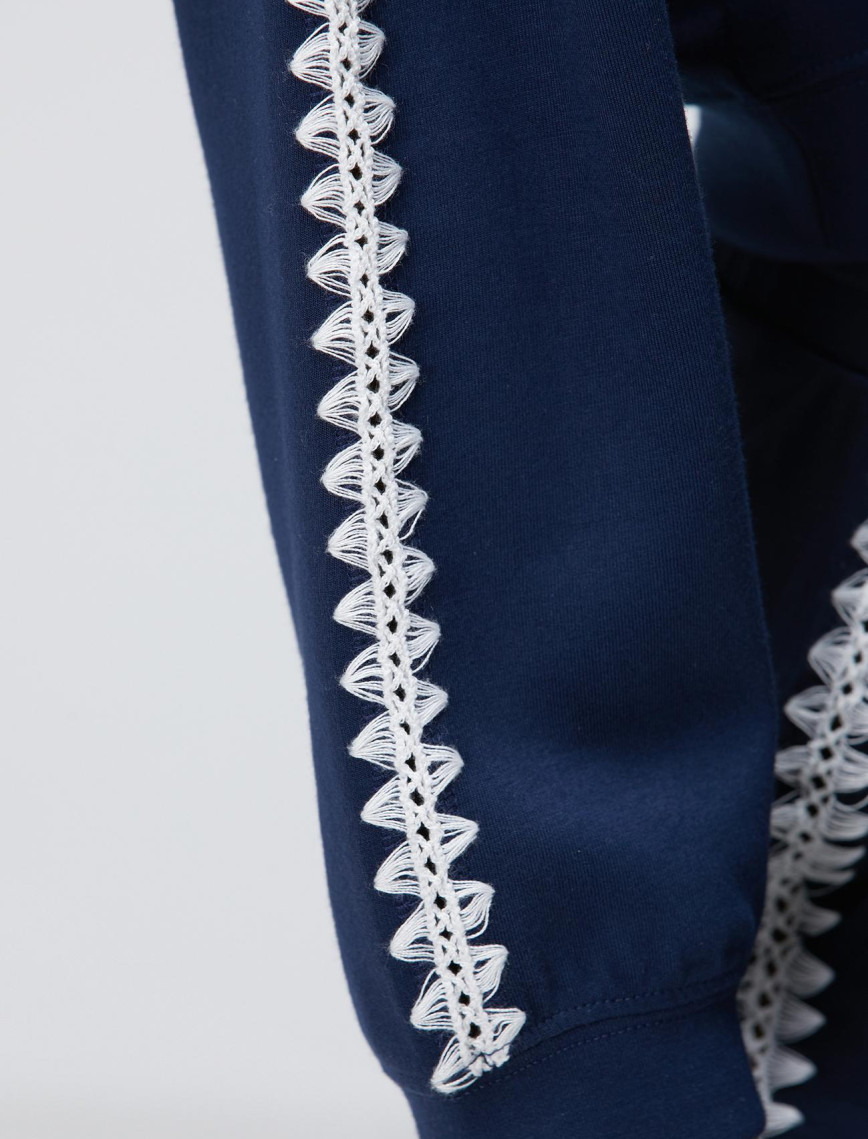 Network Kadın Lacivert Crop Sweatshirt Network Kadın Lacivert Crop Sweatshirt