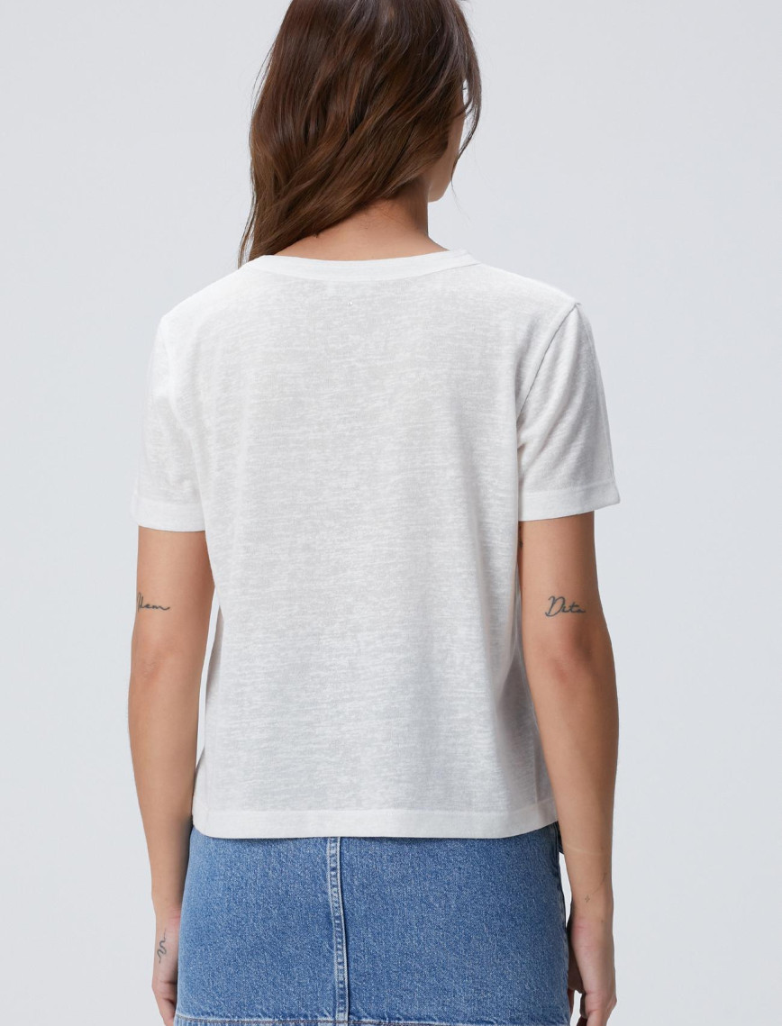 Network Kadın Kırık Beyaz T-shirt Network Kadın Kırık Beyaz T-shirt