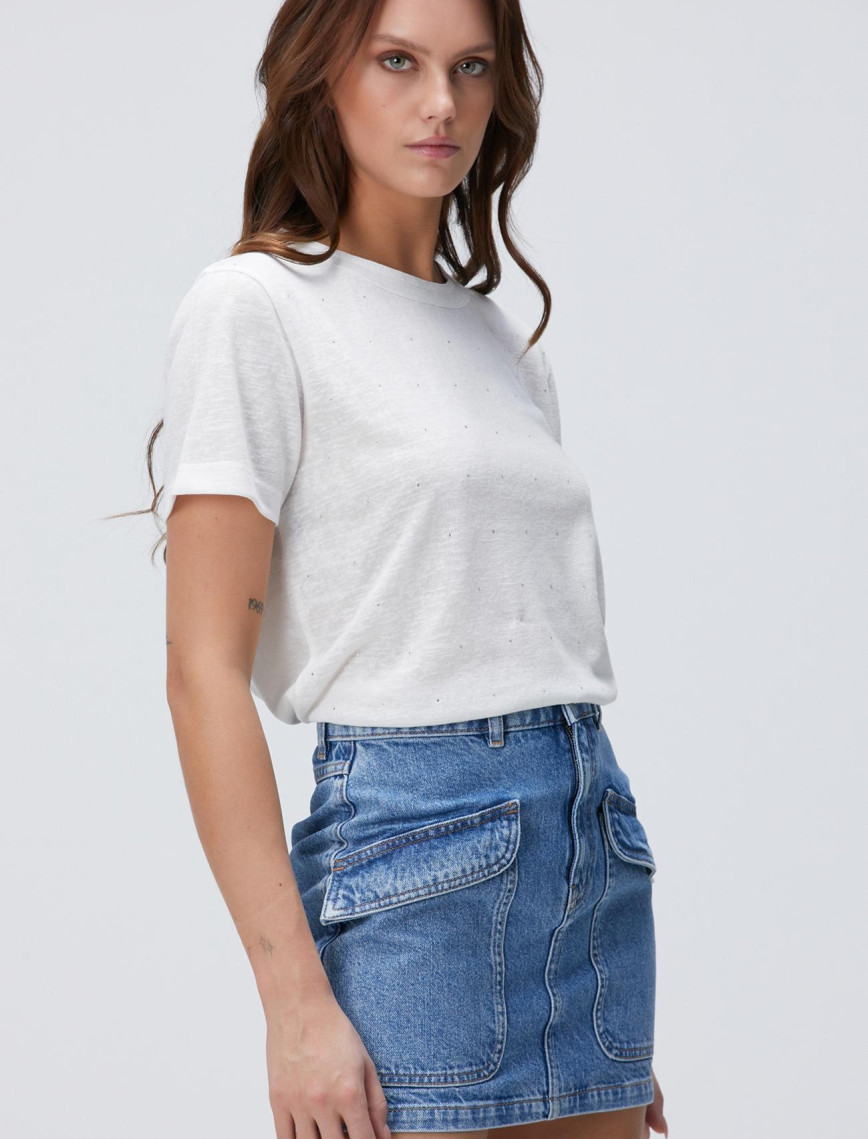 Network Kadın Kırık Beyaz T-shirt Network Kadın Kırık Beyaz T-shirt