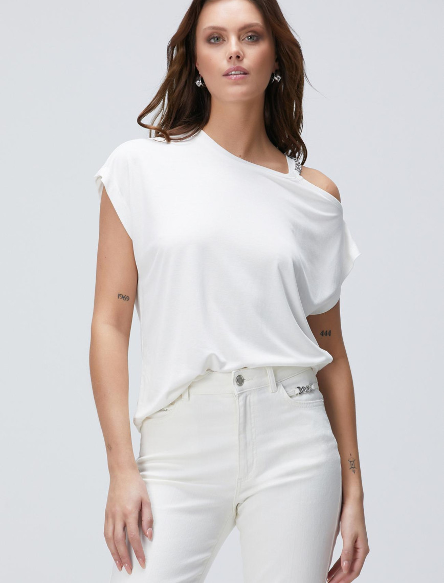 Network Kadın Kırık Beyaz T-shirt Network Kadın Kırık Beyaz T-shirt