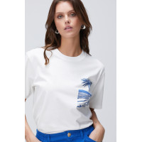 Network Kadın Kırık Beyaz T-shirt Network Kadın Kırık Beyaz T-shirt