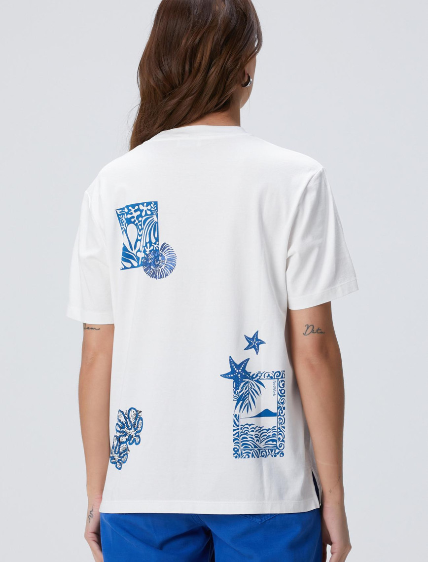 Network Kadın Kırık Beyaz T-shirt Network Kadın Kırık Beyaz T-shirt