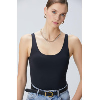 Network Kadın Siyah Jarse Bodysuit T-shirt Network Kadın Siyah Jarse Bodysuit T-shirt