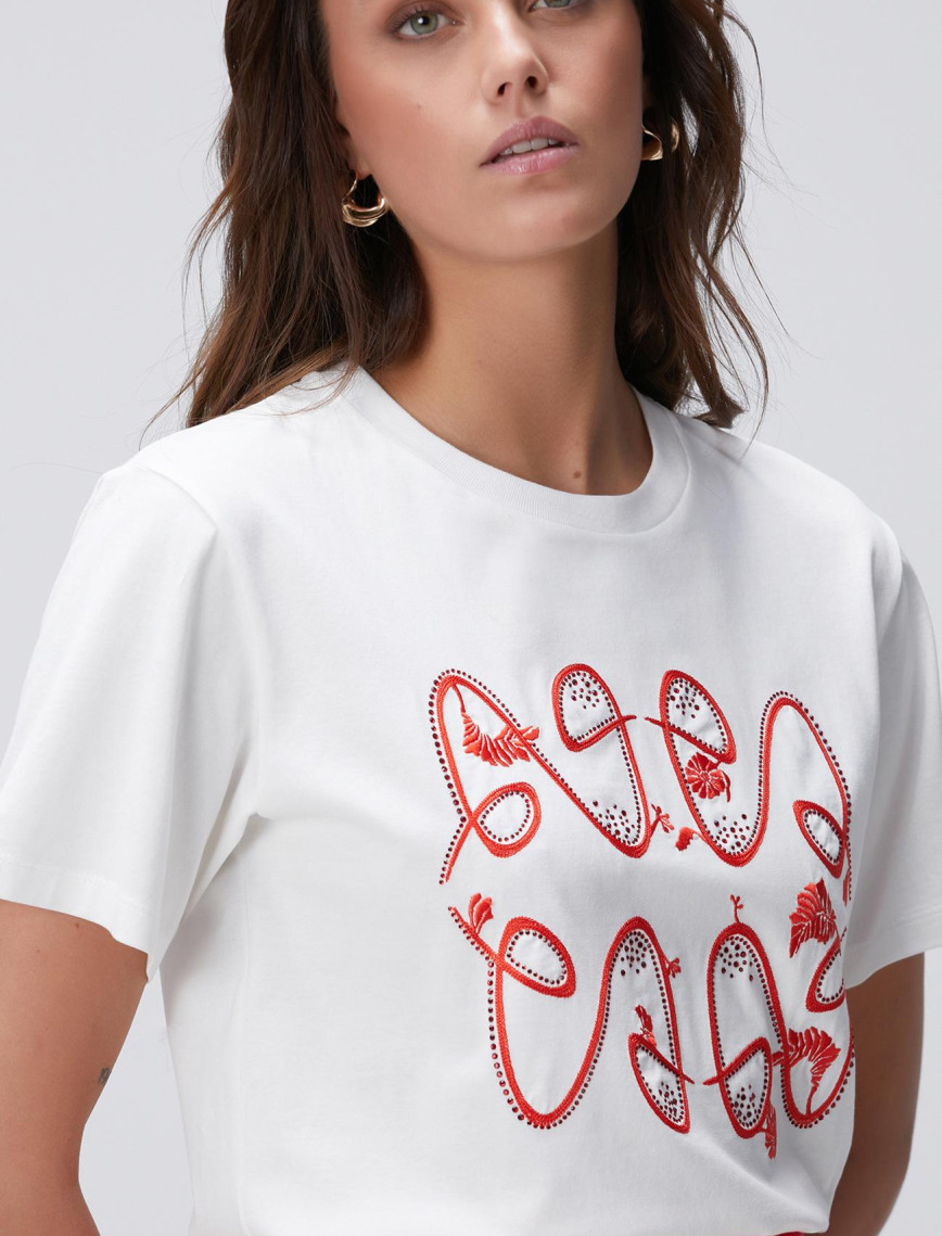 Network Kadın Kırık Beyaz T-shirt Network Kadın Kırık Beyaz T-shirt