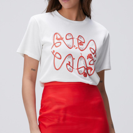 Network Kadın Kırık Beyaz T-shirt Network Kadın Kırık Beyaz T-shirt