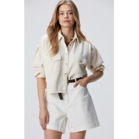 Network Kadın Kırık Beyaz Denim Gömlek Network Kadın Kırık Beyaz Denim Gömlek