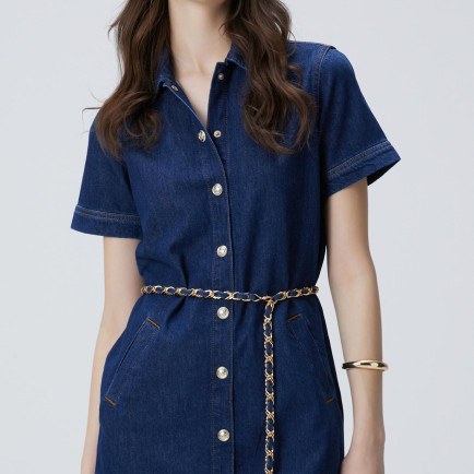 Network Kadın Indigo Mini Denim Elbise Network Kadın Indigo Mini Denim Elbise