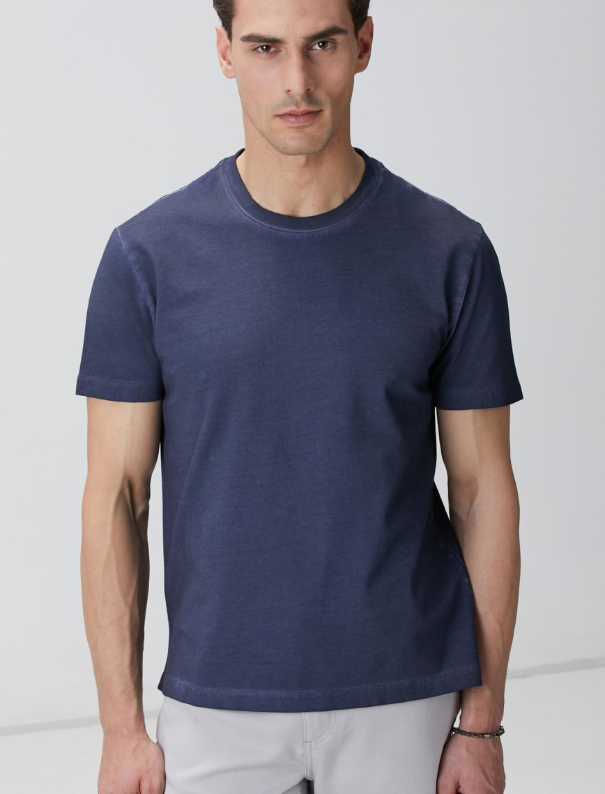 Network Erkek Indigo T-shirt Network Erkek Indigo T-shirt