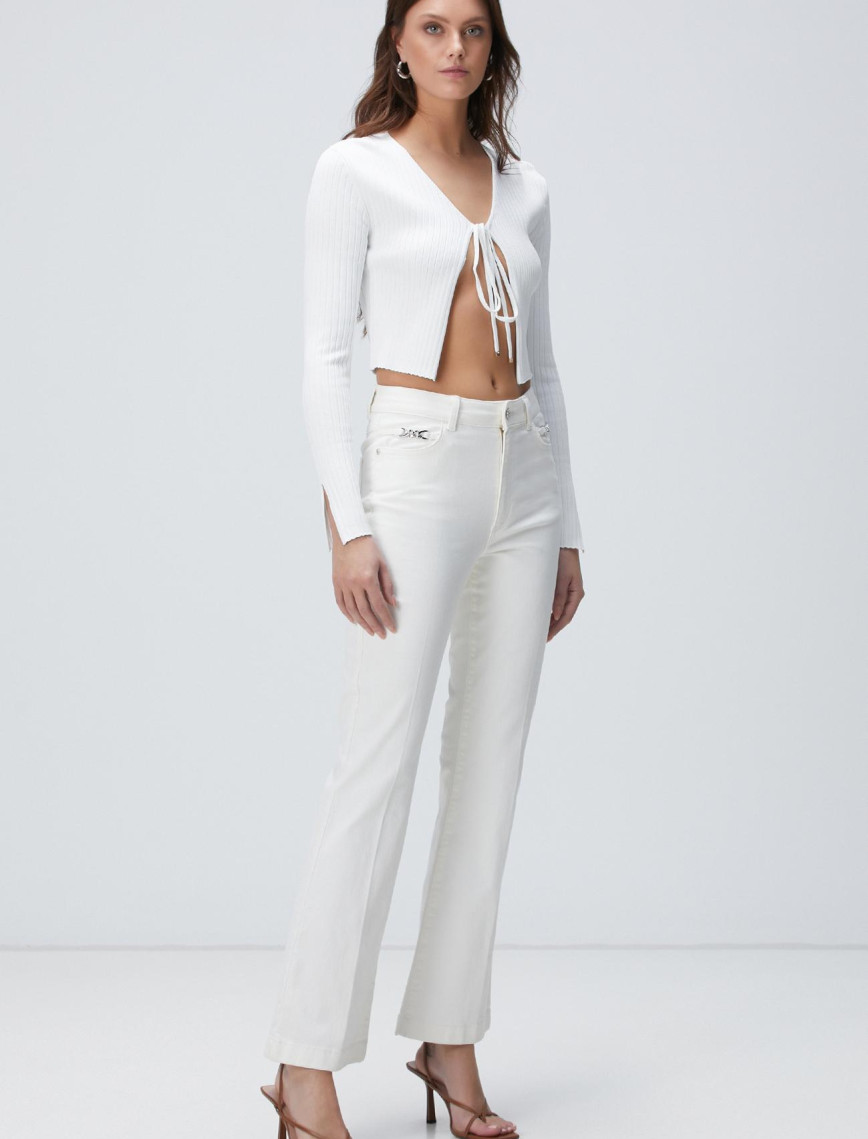 Network Kadın Beyaz Hırka