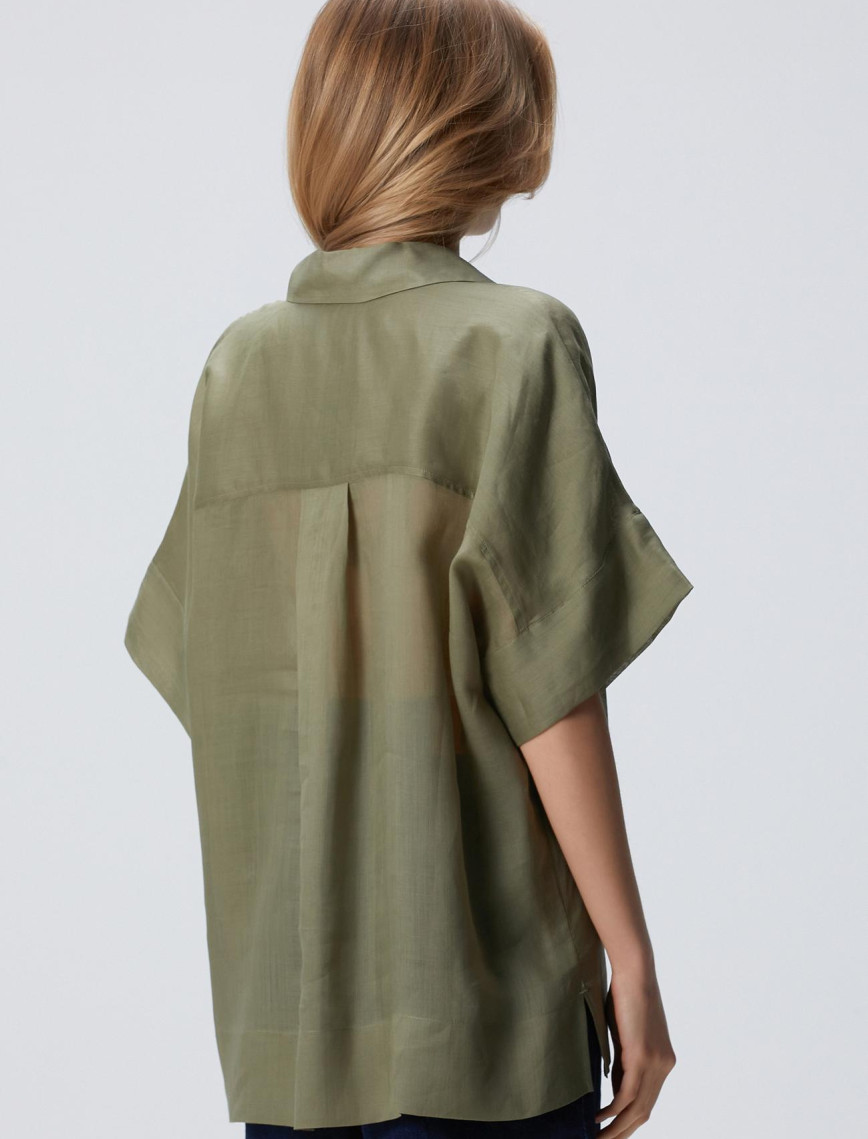 Network Kadın Haki Rami Gömlek Network Kadın Haki Rami Gömlek