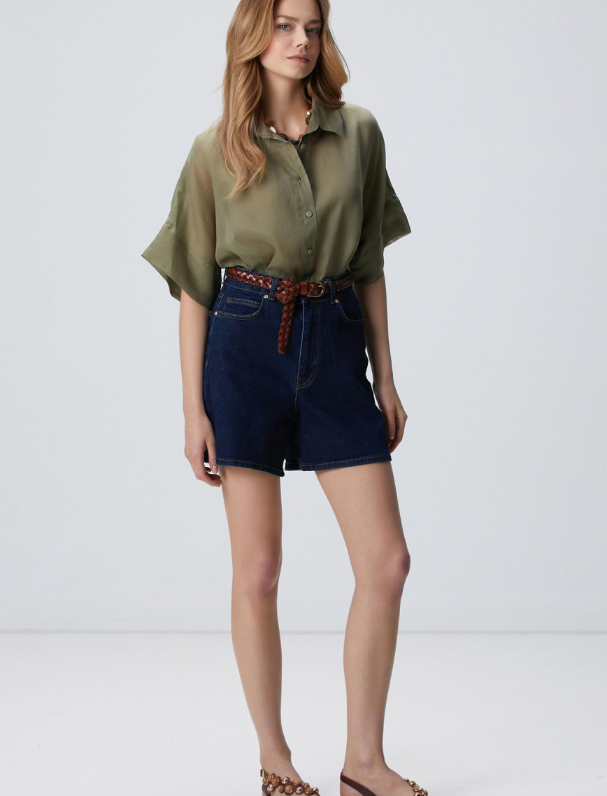 Network Kadın Haki Rami Gömlek Network Kadın Haki Rami Gömlek