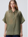 Network Kadın Haki Rami Gömlek Network Kadın Haki Rami Gömlek