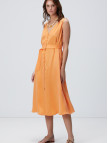 Network Kadın Turuncu Midi Elbise