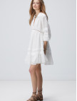 Network Kadın Beyaz Mini Elbise