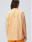Network Kadın Turuncu Çizgili Gömlek