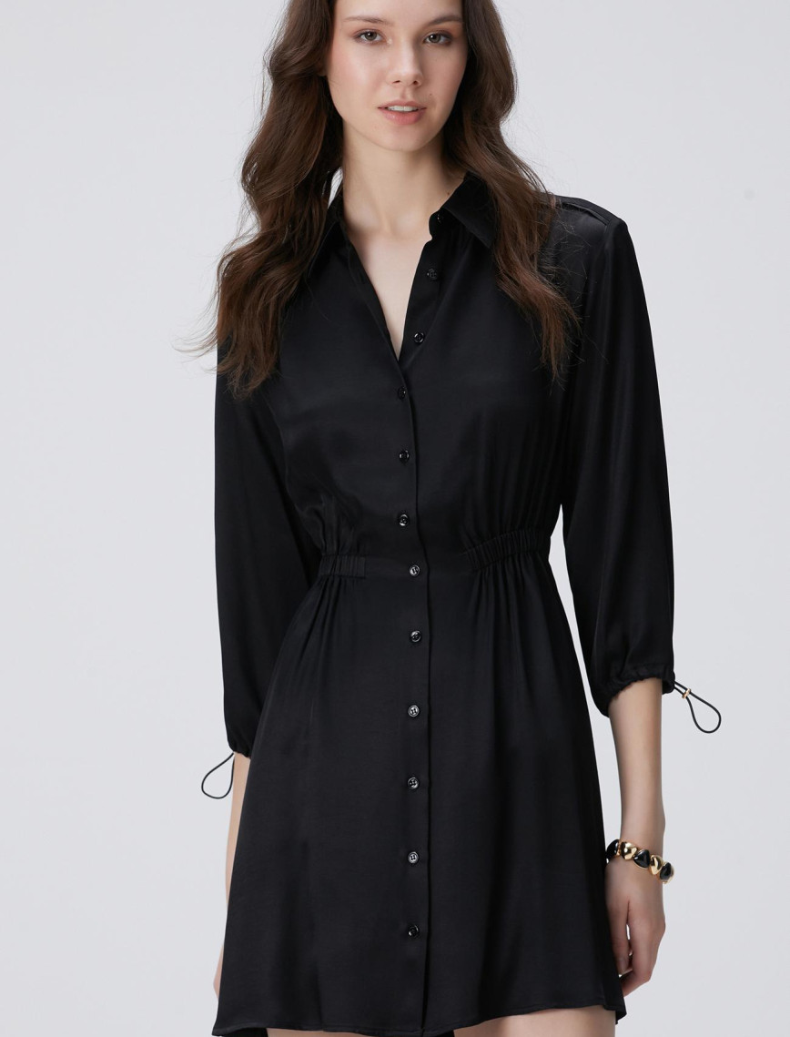 Network Kadın Siyah Mini Elbise Network Kadın Siyah Mini Elbise