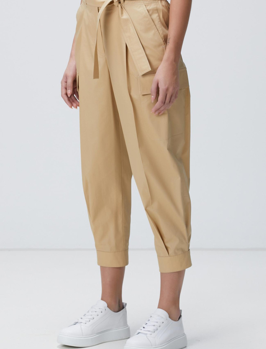 Network Kadın Bej Pantolon