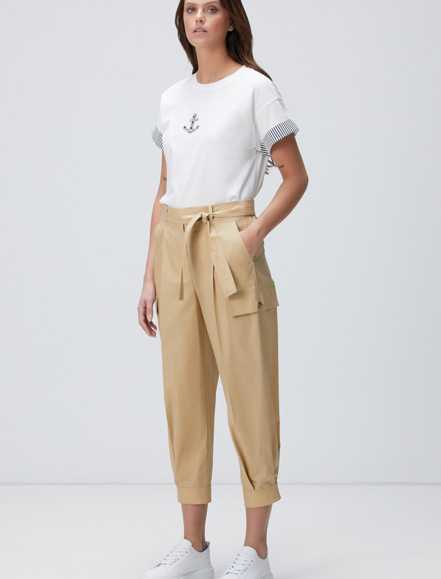 Network Kadın Bej Pantolon